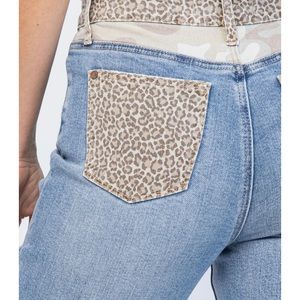 Judy Blue Cheetah Camo Jeans 13/31 NWT